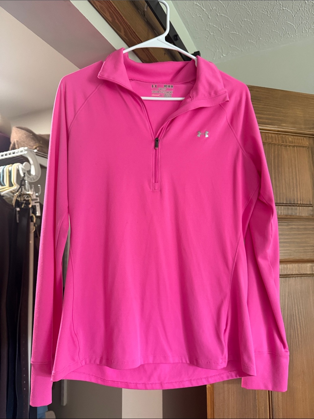 Under Armour Women's Hot Pink Half-Zip Pullover Lightweight